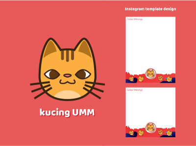 Kucing UMM Logo & Social Media Template Design