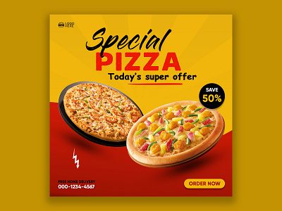 pizza branding design photoshop