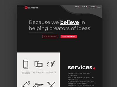 Web Agency website design