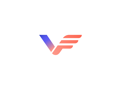 VF Letter logo abstract letter logo modern rubel vector vf