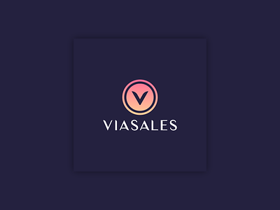 ViaSales brand identity logo design logos modern