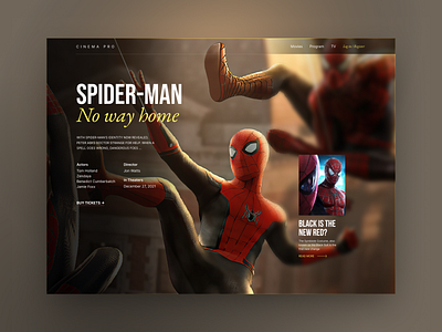 Cinema Website Concept UI