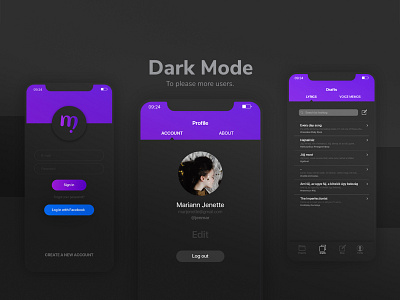 Dark Mode for my Songwriting App