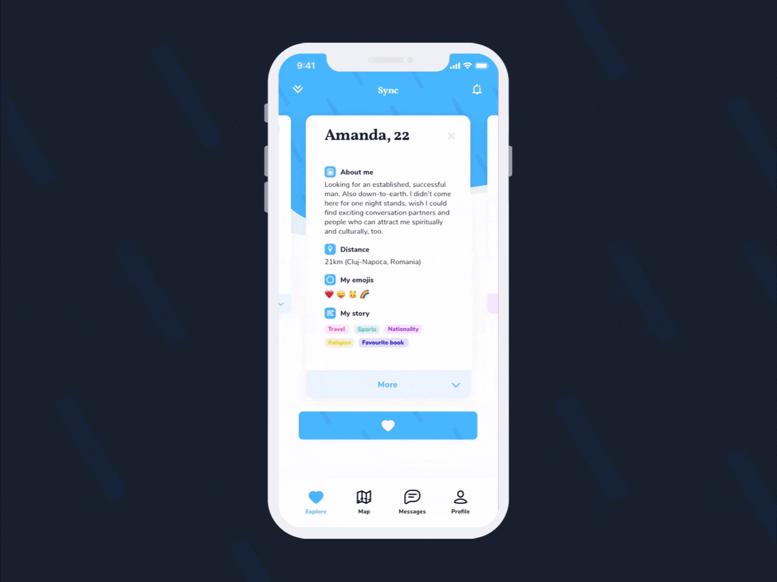 Dating App UI Animation