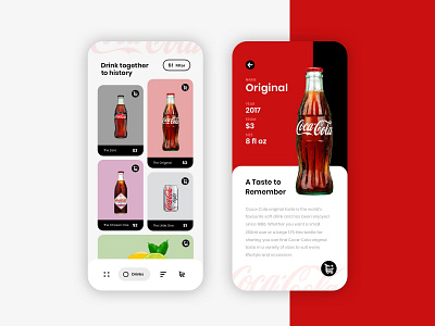 Coca-Cola UI Design app apple coca cola cocacola coke cola design ios red shop sketch ui ui design uiux user experience user interface ux