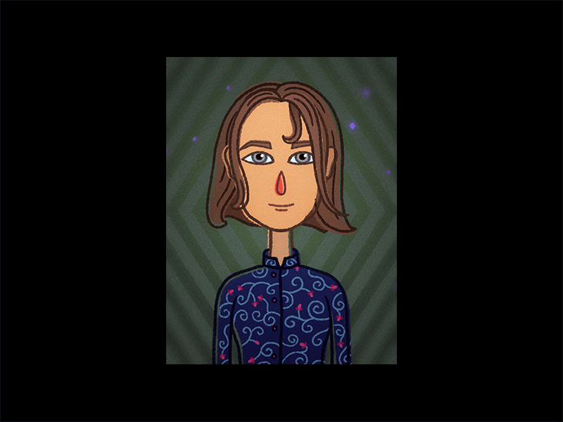 Animated Girl Portrait