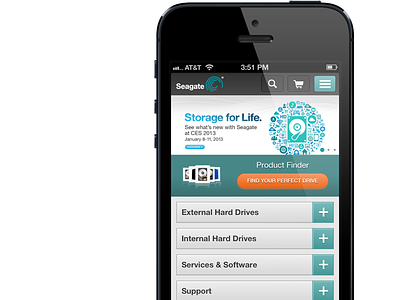 Seagate's New Mobile Site android ios mobile web moovweb seagate