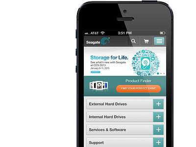 Seagate's New Mobile Site