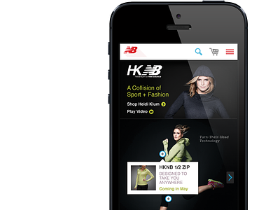 New Balance: Heidi Klum android ios mobile web moovweb new balance