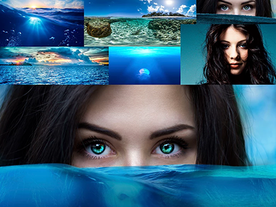 Ocean Eyes - Image Manipulation image manipulation photoshop
