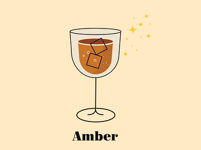 Amber alcohol cocktail cocktail party colors design drink drinkinggame illustration
