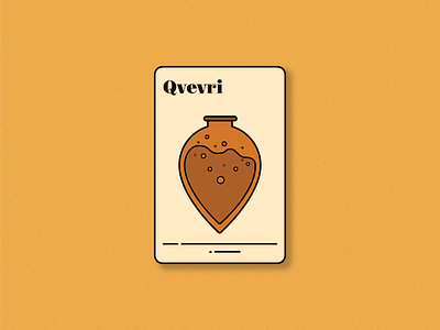 Qvevri (saperavi magic playing card) card design georgian wine graphicdesign illustration playing card qvevri vector wine wine casino