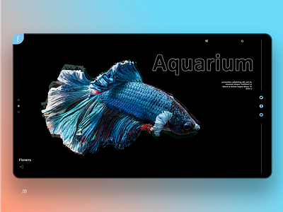 Aquarium agency art branding branding agency design design front end back end flotweb landing page landing page illustration marketing site uidesign ux ux ui ux ui webdesign website