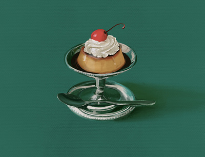 Dessert design digital painting illustration painting procreate still life