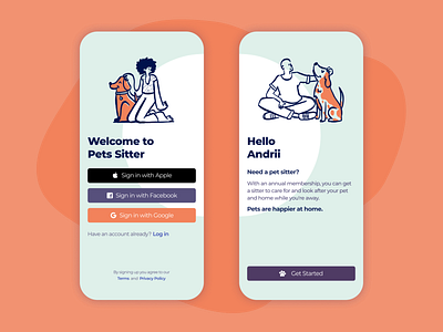 Pets Sitter App 🐶🐱🐭