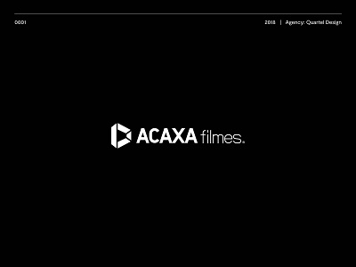 Acaxa Filmes Logo brand branding design icon illustration logo logos logotype movies typography ui vector