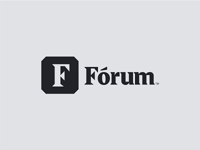 Forum Brand blog design law logo serif