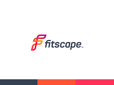 Fitscape process bike fire fitness logo process training