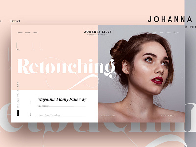 Johannasilva Home Screen bont branding design golden grid photography portfolio self promotion typography uidesign ux web woman