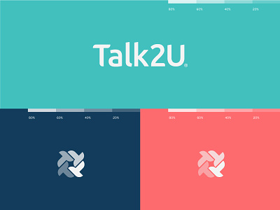 Talk2u - Colors branding chat bot chatbot coral color icon instagram isologotipo logodesign logos logotipo logotype logotypedesign stories typography ui vector