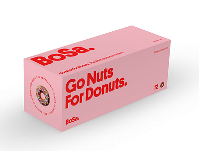 BoSa Donuts Packaging brand branding concept design icon illustration logo logotype package packagedesign packaging typography ui vector