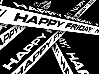 Happy Friday! after effects animation design kinetic motion typeface typography vector