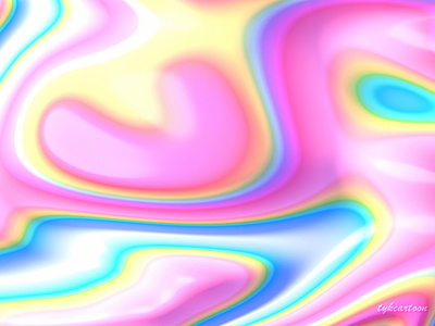abstract rainbow heart