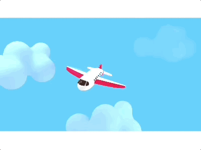 Cartoon Airplane by Judy Kao on Dribbble
