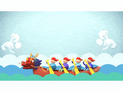 Chinese Dragon Boat Festival Animation