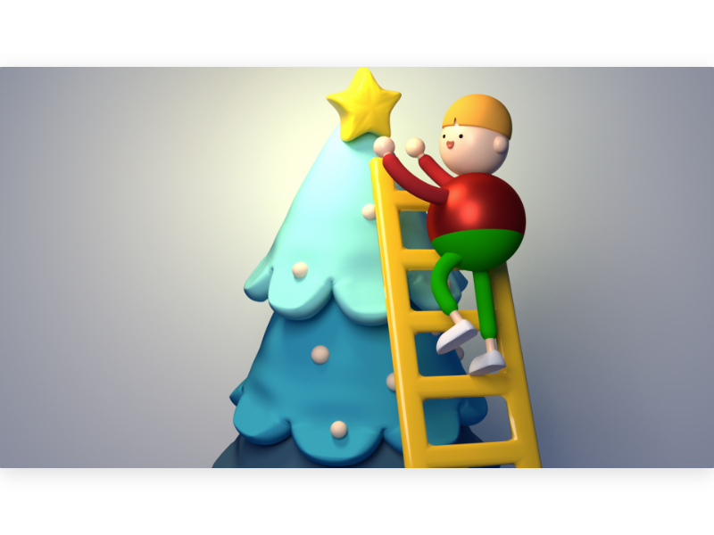 star decoration greeting seasonal clay figurine miniature toy holiday character children kid cartoon cute 3d