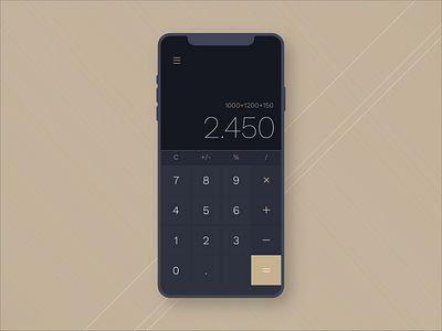 Daily UI Challenge | 004 | Calculator