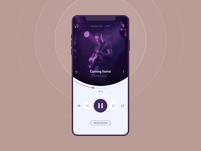 Daily UI Challenge | 009 | Music Player app challenge concept dailyui dailyui009 dailyuichallenge design ui uidesign