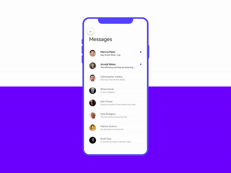 Daily UI Challenge | 013 | Direct Messaging app challenge concept daily 100 challenge dailyui dailyuichallenge design microinteraction ui uidesign