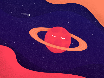 Planet illustration illustratio illustrator photoshop planet sleeping stars universe