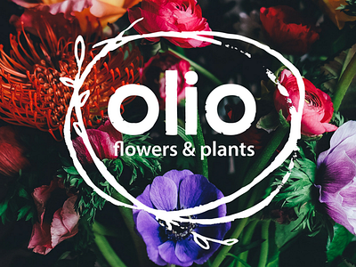 Olio: logo business flower shop flowers logo