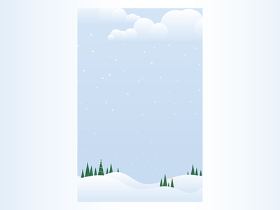 Semi-Flat Holiday Background christmas color transition design festive flat gradient holiday illustration snow vector