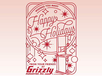 Grizzly Industrial Christmas Catalog Cover Design