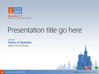 PPT template of user conference