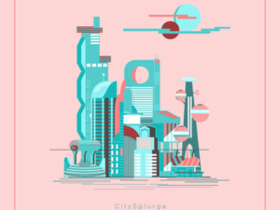 Citysplurge city colourful concept design doodle drawing graphic illustration inspiration urban