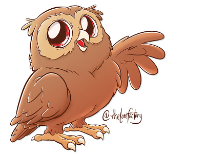 Owl Gesturing animation cartoon character character concept cute design illustration kids owl