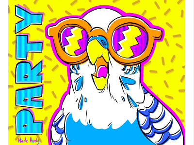 90s Party Parrot 90s cartoon parrot party