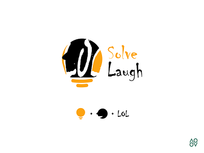 Random words logo #2 adobe bulb design illustrator laugh light logo lol random solve words