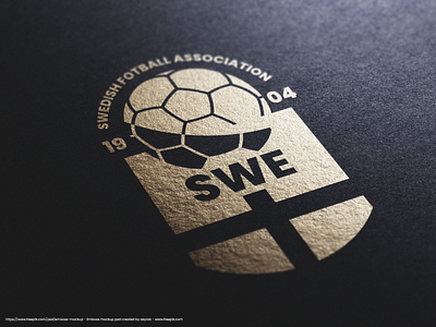 Unofficial club badge redesign (SvFF) MOCKUP adobe association badge club fotball illustrator logo logotype mockup redesign soccer svff swedish