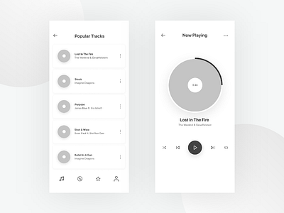 Music Application Design Wireframes - Day 2/100