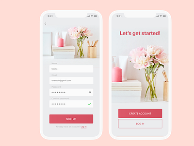 #Daily UI • 001 • Sign up page app app design challenge daily ui dailyui dailyuichallenge design design app designs minimal mobile mobile app mobile app design mobile design mobile ui sign up ui