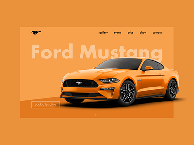 #Daily UI • 003 • Landing page Ford Mustang