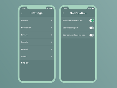 #Daily UI • 007 • Settings