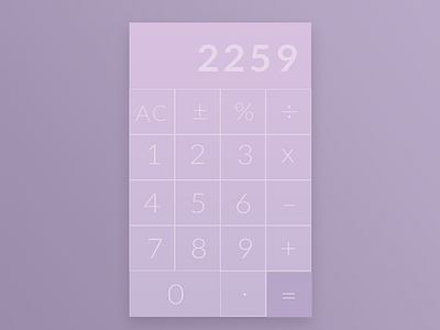 Daily UI/004: Calculator