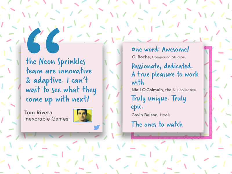 Daily UI/39: Testimonials 039 cute dailyui sprinkles testimonials ui ux web web design