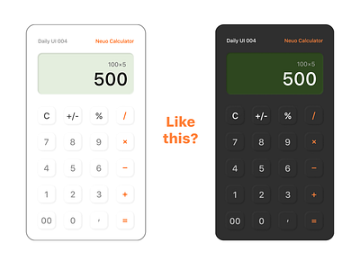 Neuo Calculator & Daily UI 004